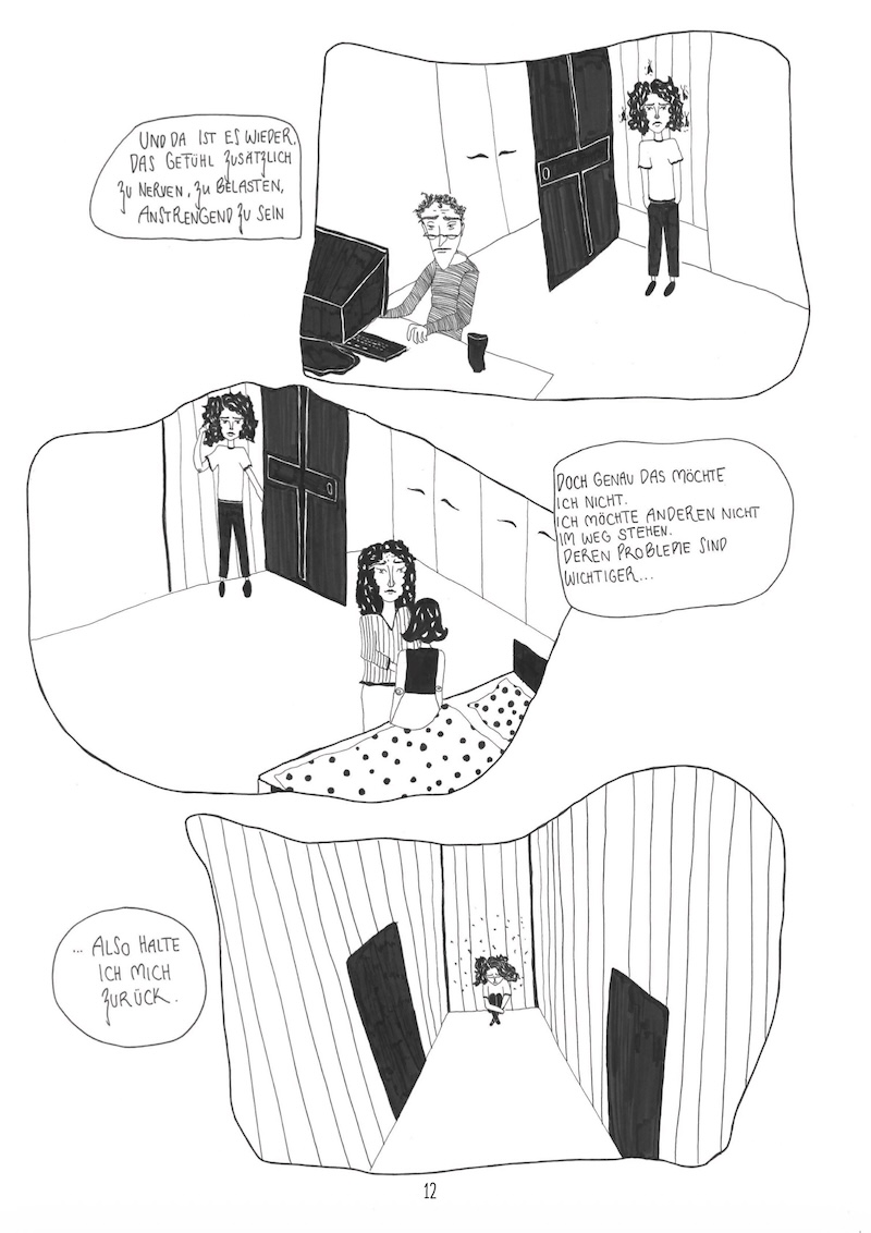 Hanah Zacher: „Motten im Kopf“, Seite 12
